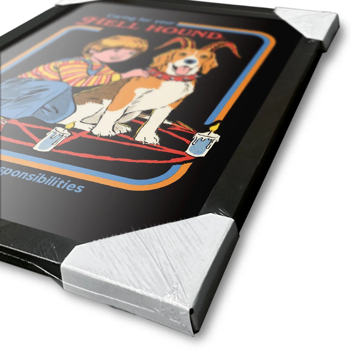 Steven Rhodes - Caring for Your Hell Hound - Kehystetty taidejuliste