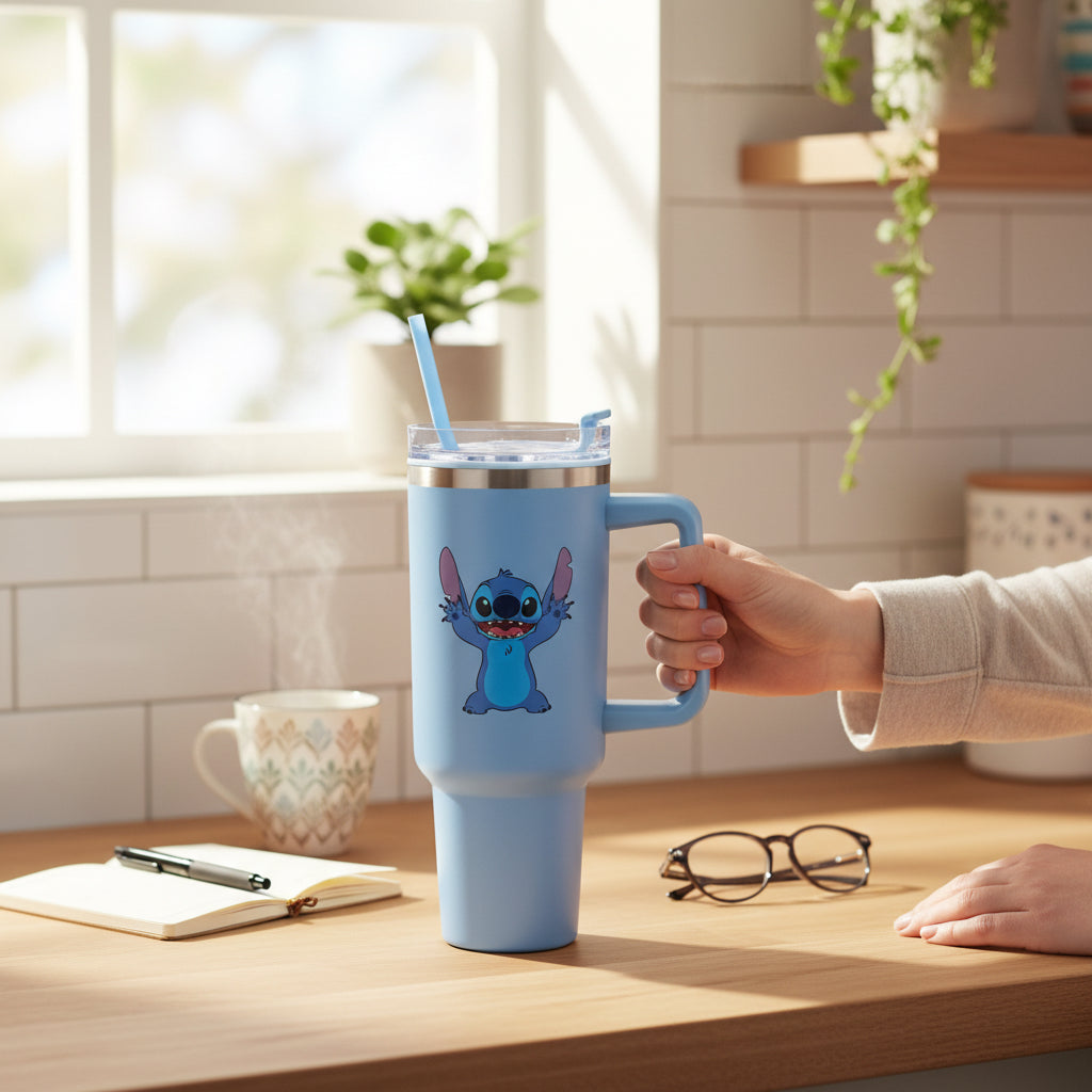 Lilo & Stitch - Stitch - Isokokoinen juomapullo (tumbler)