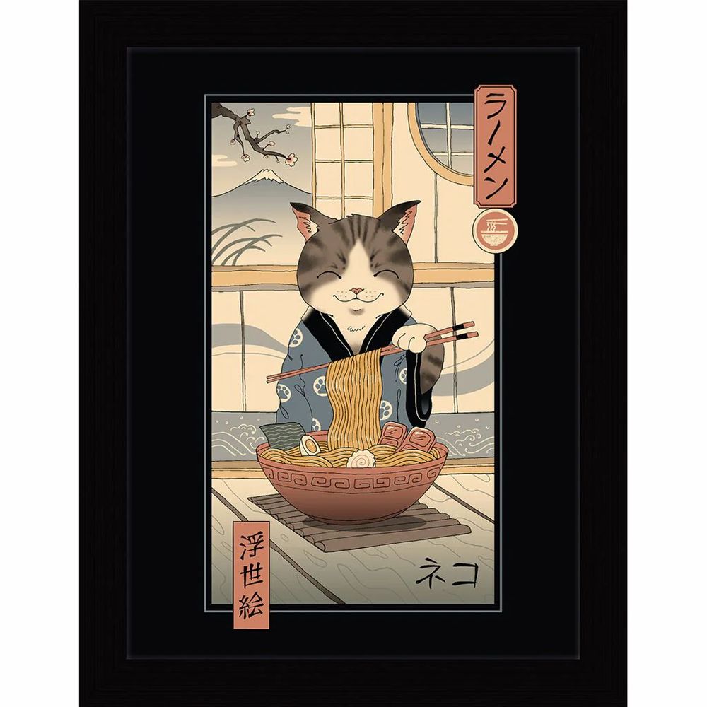 Vincent Trinidad - Neko Ramen - Kehystetty taidejuliste