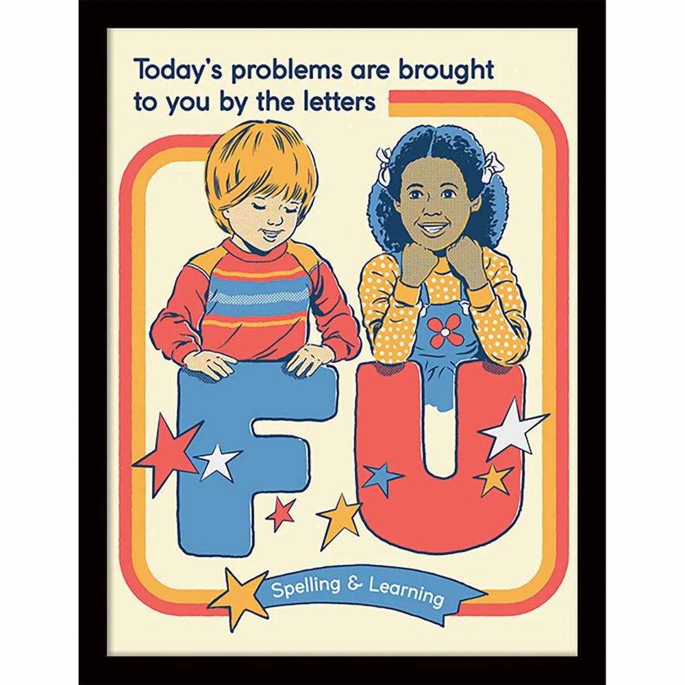 Steven Rhodes - Today's Problem - Kehystetty taidejuliste