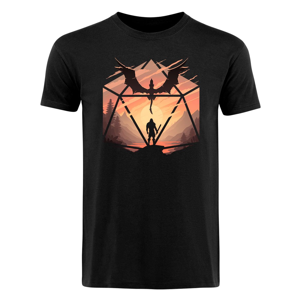 GlassStaff - Staredown D20 - T-paita