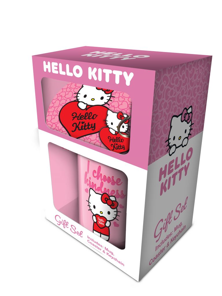 Hello Kitty - My Heart - Lahjasetti (Muki, mukinalunen & avaimenperä)