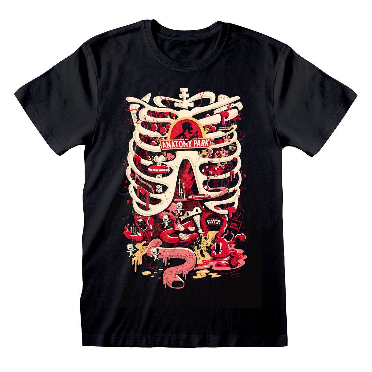 Rick and Morty - Anatomy Park - T-paita
