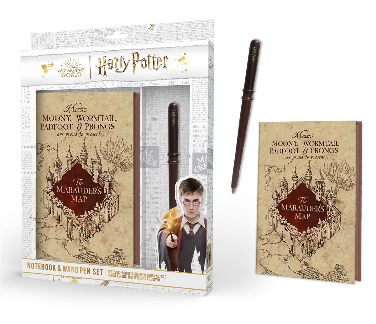 Harry Potter - Marauder's Map - Muistikirja & kuulakärkikynä