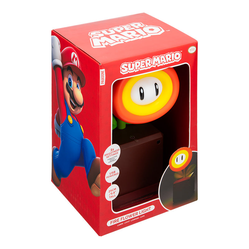 Super Mario - Fire Flower - Valaisin (lamppu)