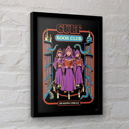 Steven Rhodes - Cult Book Club - Kehystetty taidejuliste