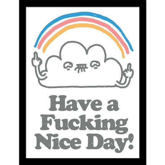 Have a Fucking Nice Day - Kehystetty taidejuliste