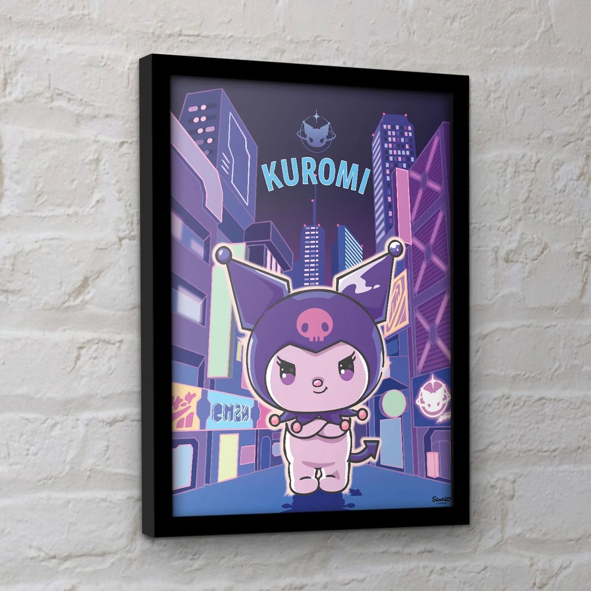 Hello Kitty - Kuromi Ambition - Kehystetty taidejuliste