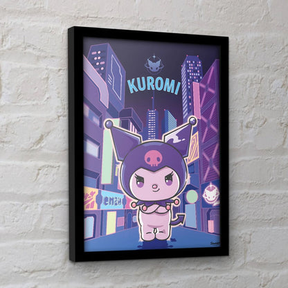 Hello Kitty - Kuromi Ambition - Kehystetty taidejuliste