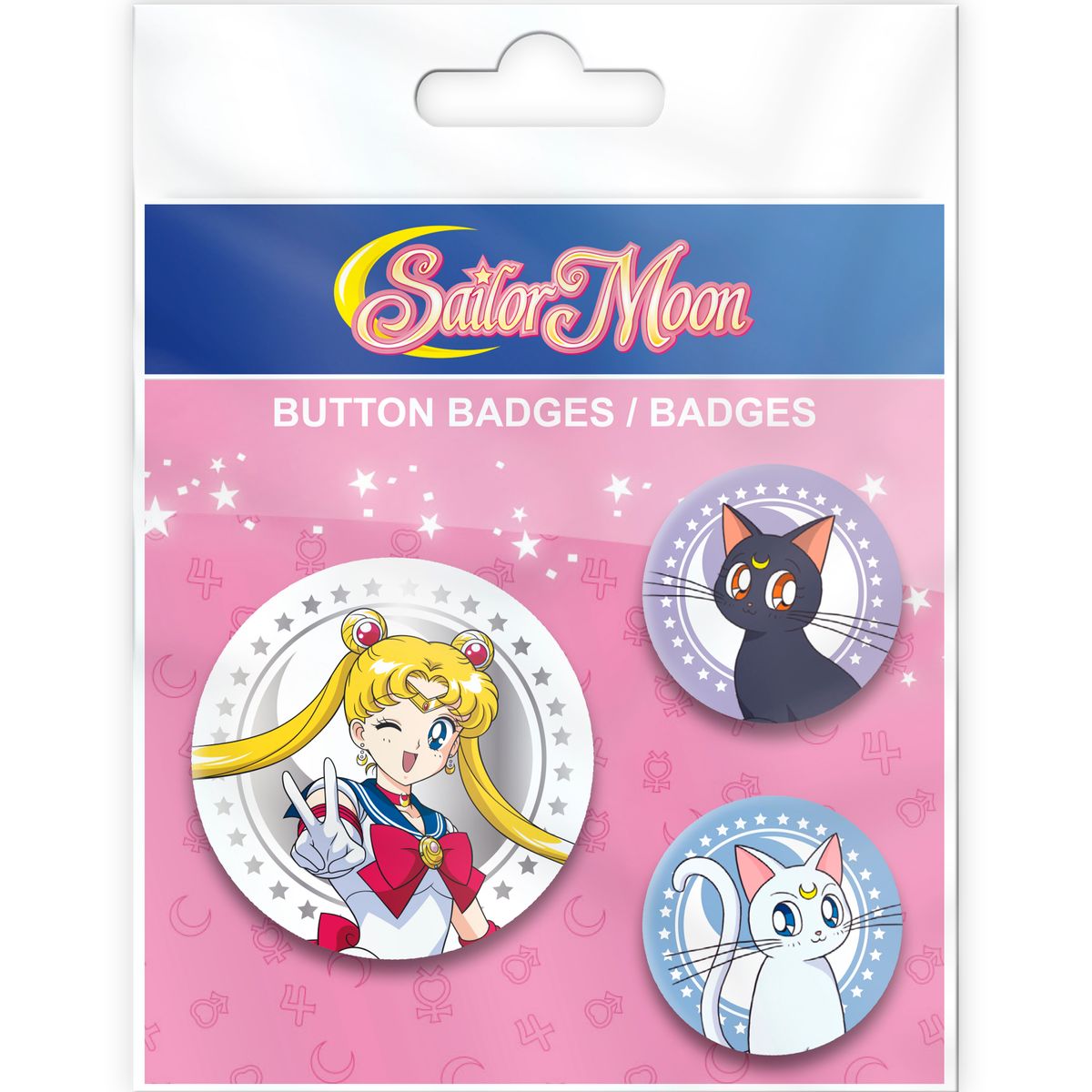 Sailor Moon - Luna, Artemis & Sailor Moon - Pinssi/pinssit