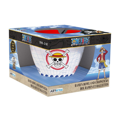 One Piece - Monkey D. Luffy - Kulho & syömäpuikot