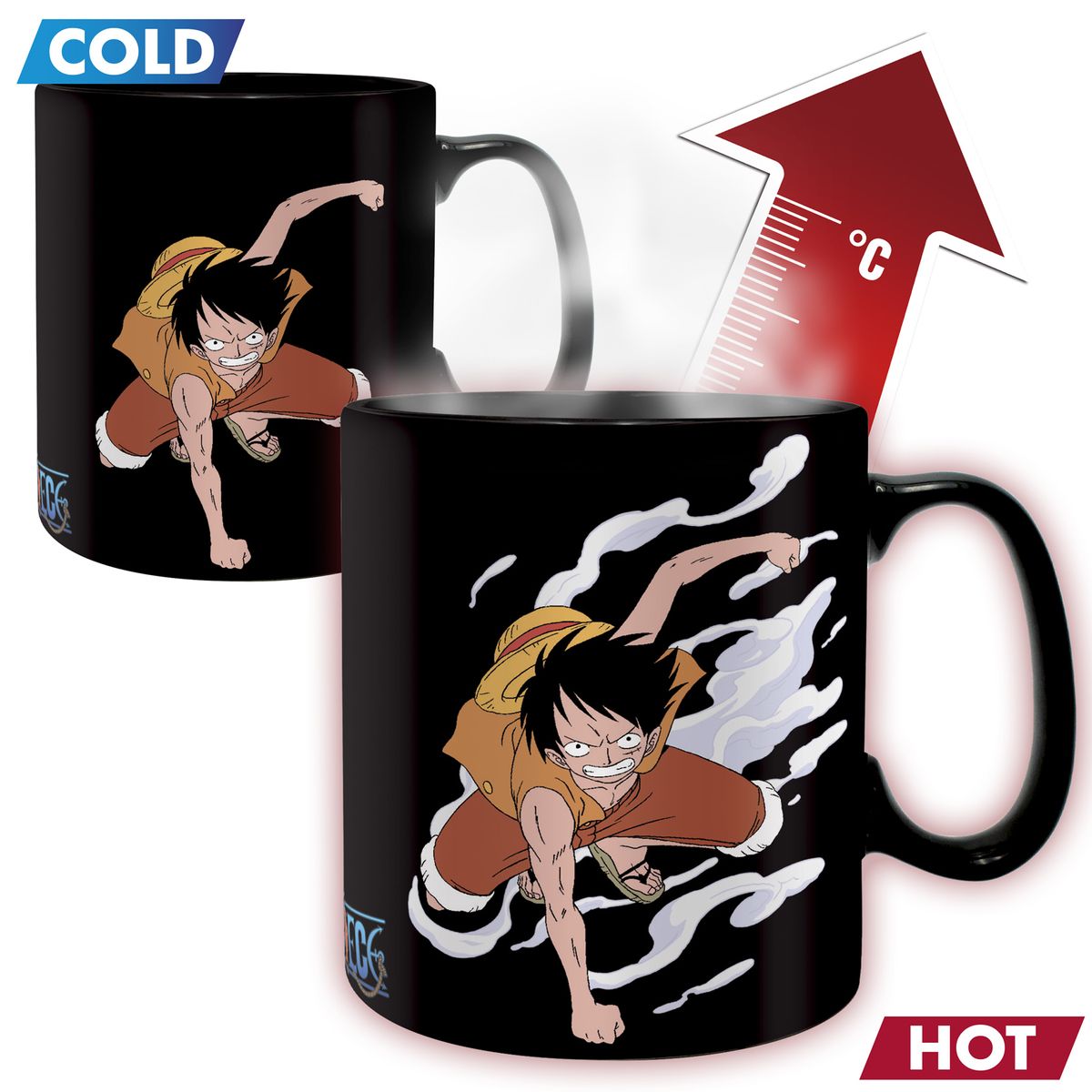 One Piece - Luffy & Ace - Heat Change -muki 460 ml