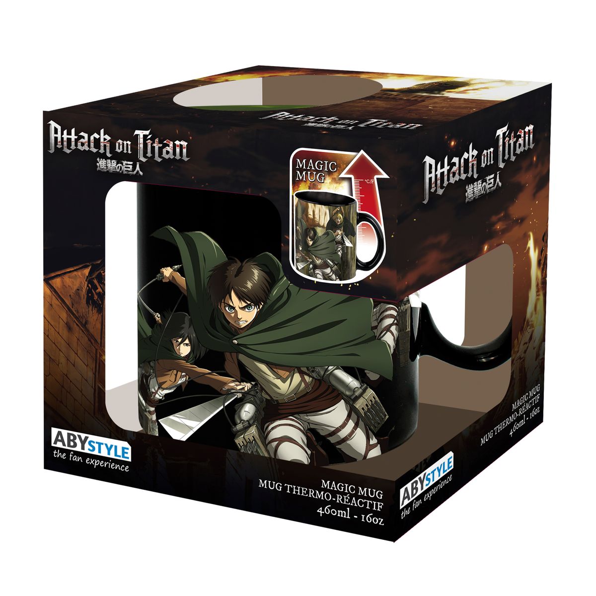 Attack on Titan - Titan Eren -  Iso Heat Change -muki (XXL-koko)