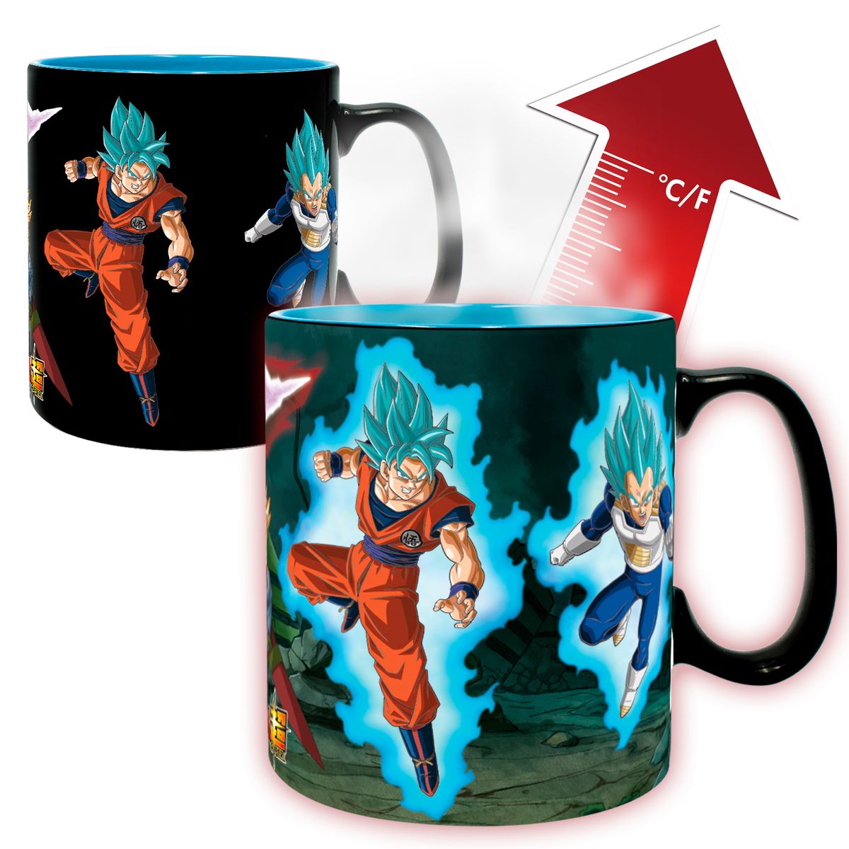Dragon Ball - Saiyans vs Black - Iso Heat Change -muki (XXL-koko)