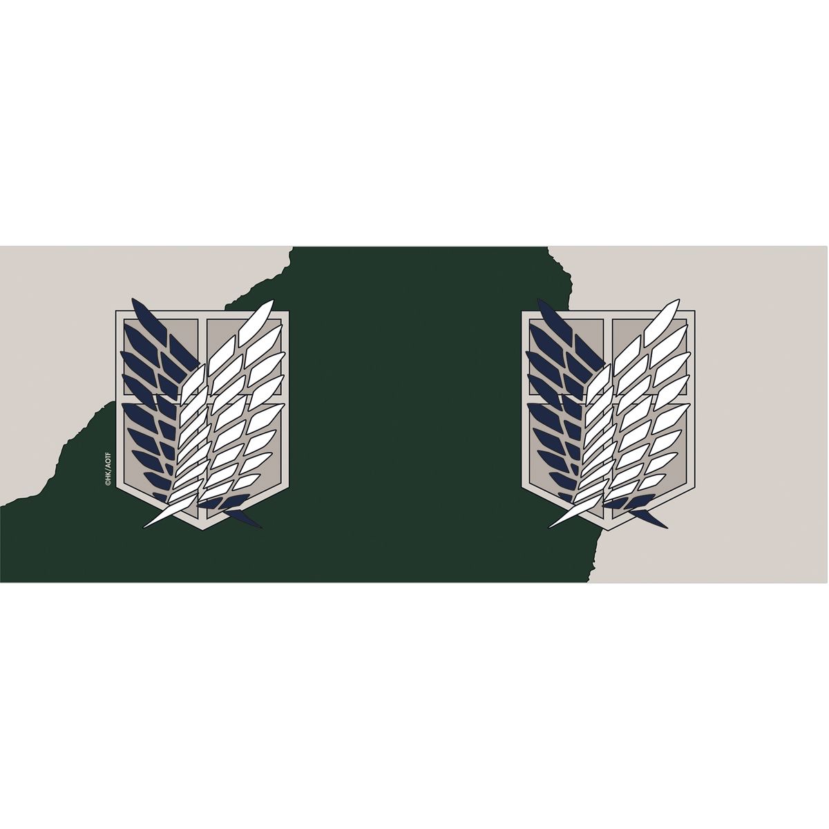Attack on Titan - Emblem - Iso muki (XL-kokoinen)