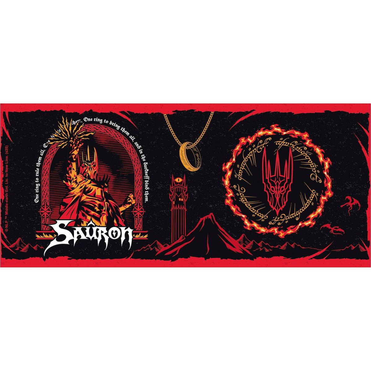 Taru sormusten herrasta - Sauron - Iso muki (XL-koko)