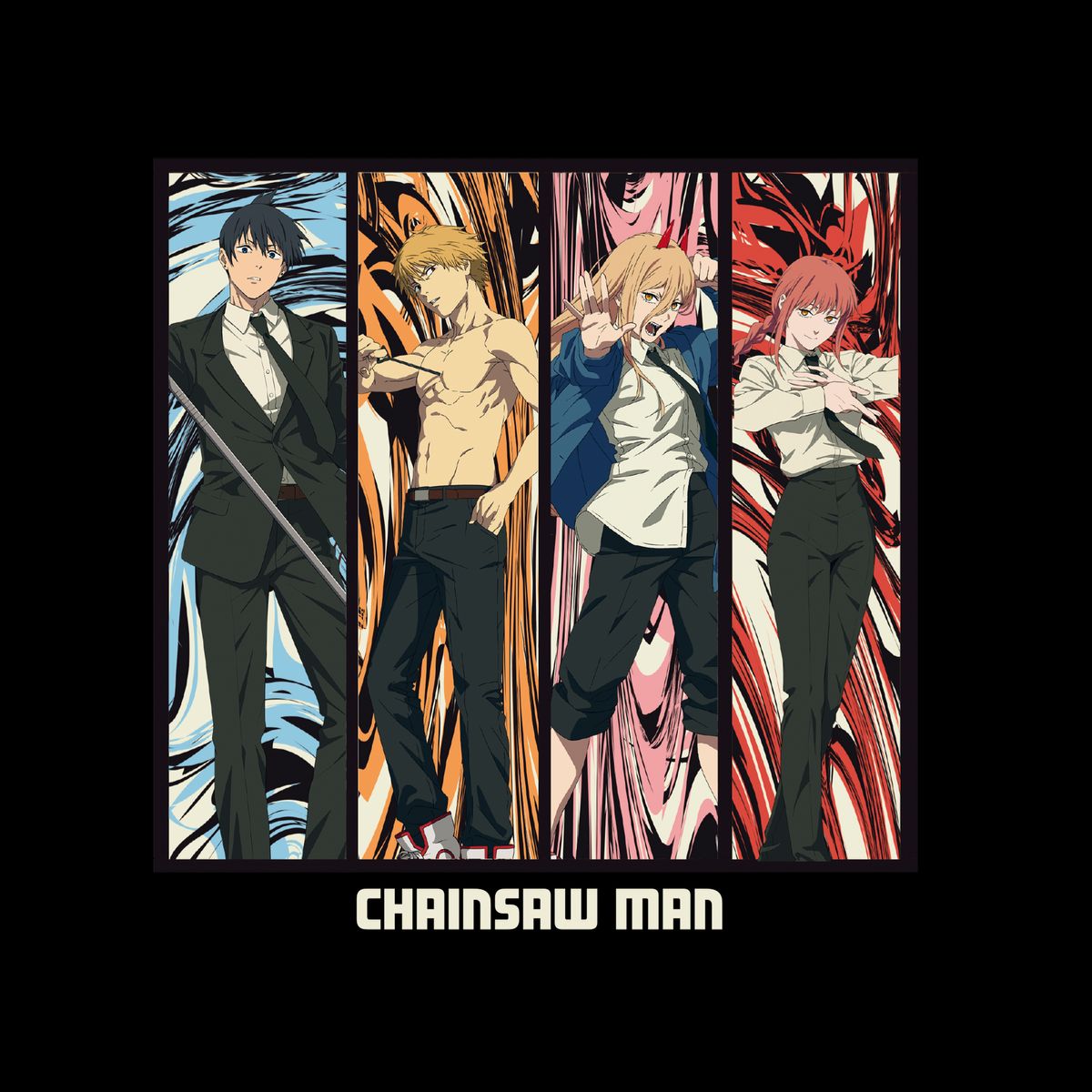 Chainsaw Man - Group - T-paita