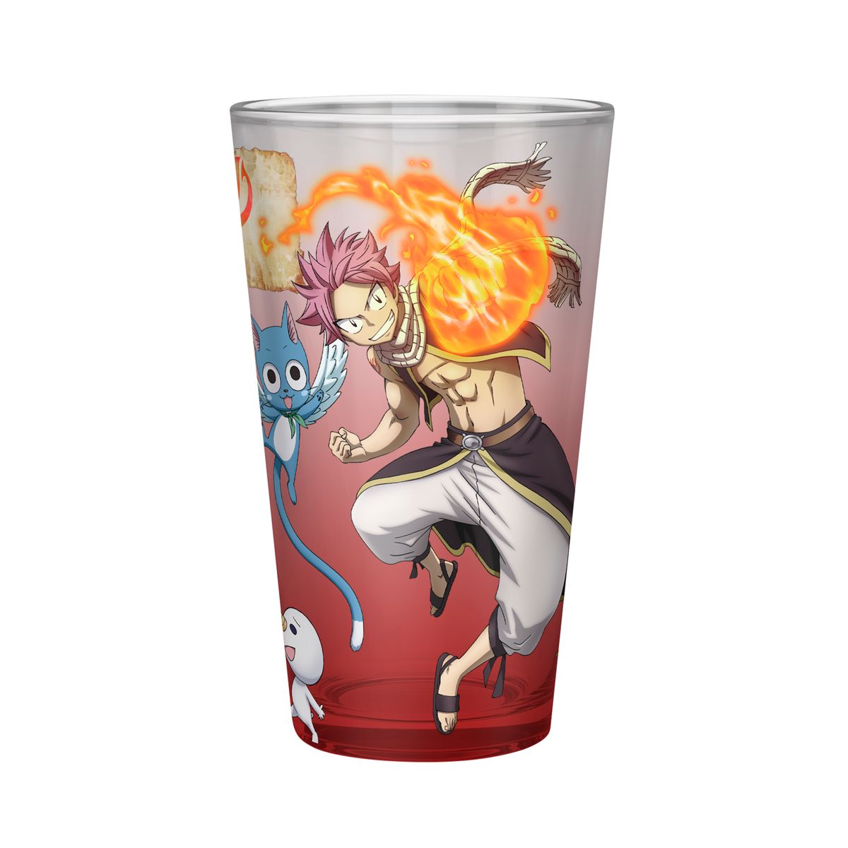Fairy Tail - Natsu, Lucy, Happy & Plue - Iso juomalasi (XXL-koko)
