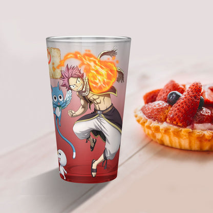 Fairy Tail - Natsu, Lucy, Happy & Plue - Iso juomalasi (XXL-koko)