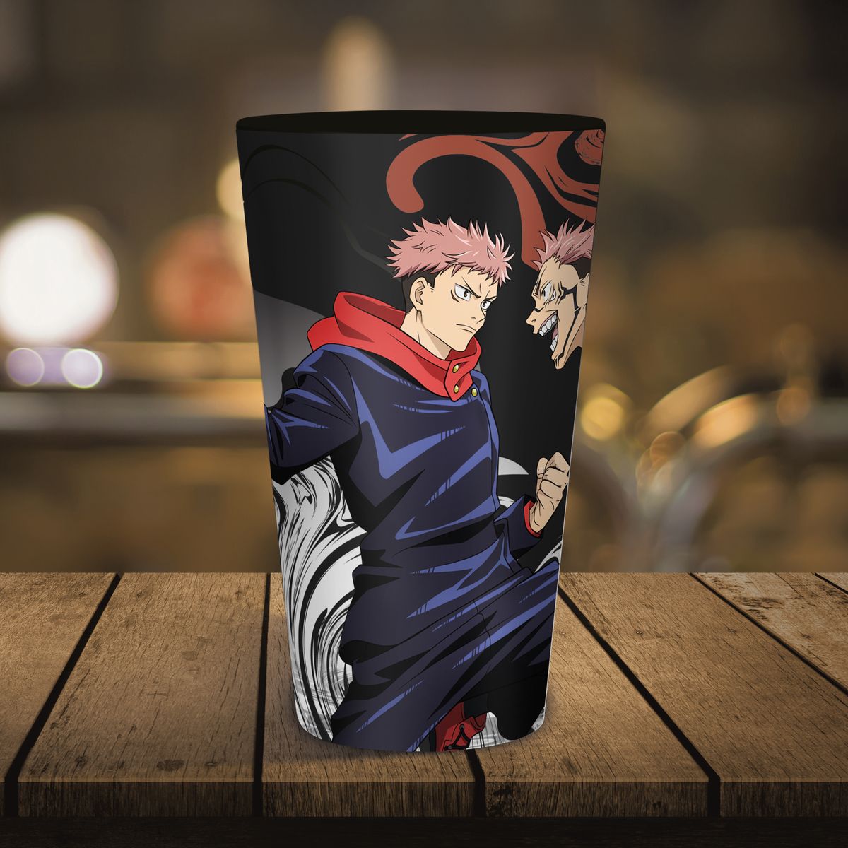Jujutsu Kaisen - Yuji vs Sukuna - Iso juomalasi (XXL-koko)