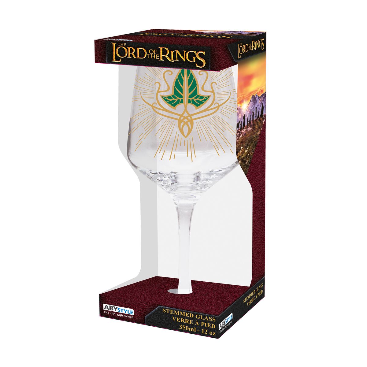 Taru sormusten herrasta - Lorien Leaf - Lasi