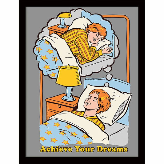 Steven Rhodes - Achieve Your Dreams - Kehystetty taidejuliste