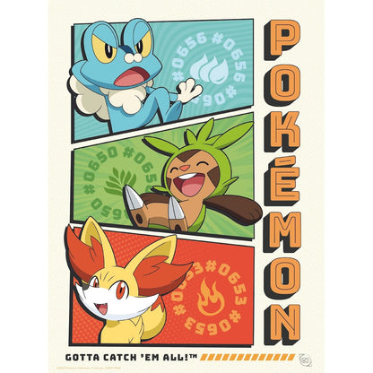 Pokémon - Starters - Julistesetti (9 kpl)