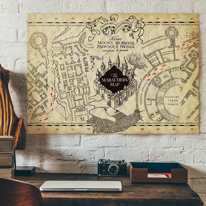 Harry Potter - Marauder's Map - Pergamenttijuliste
