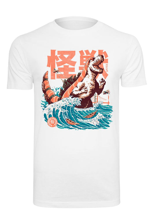 Ilustrata - White Sushizilla - T-paita