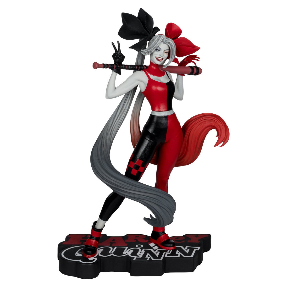 Batman - DC Direct Harley Quinn: Red, White & Black Statue 1/10 Harley Quinn by Alex Garner - Figuuri (keräilyhahmo)