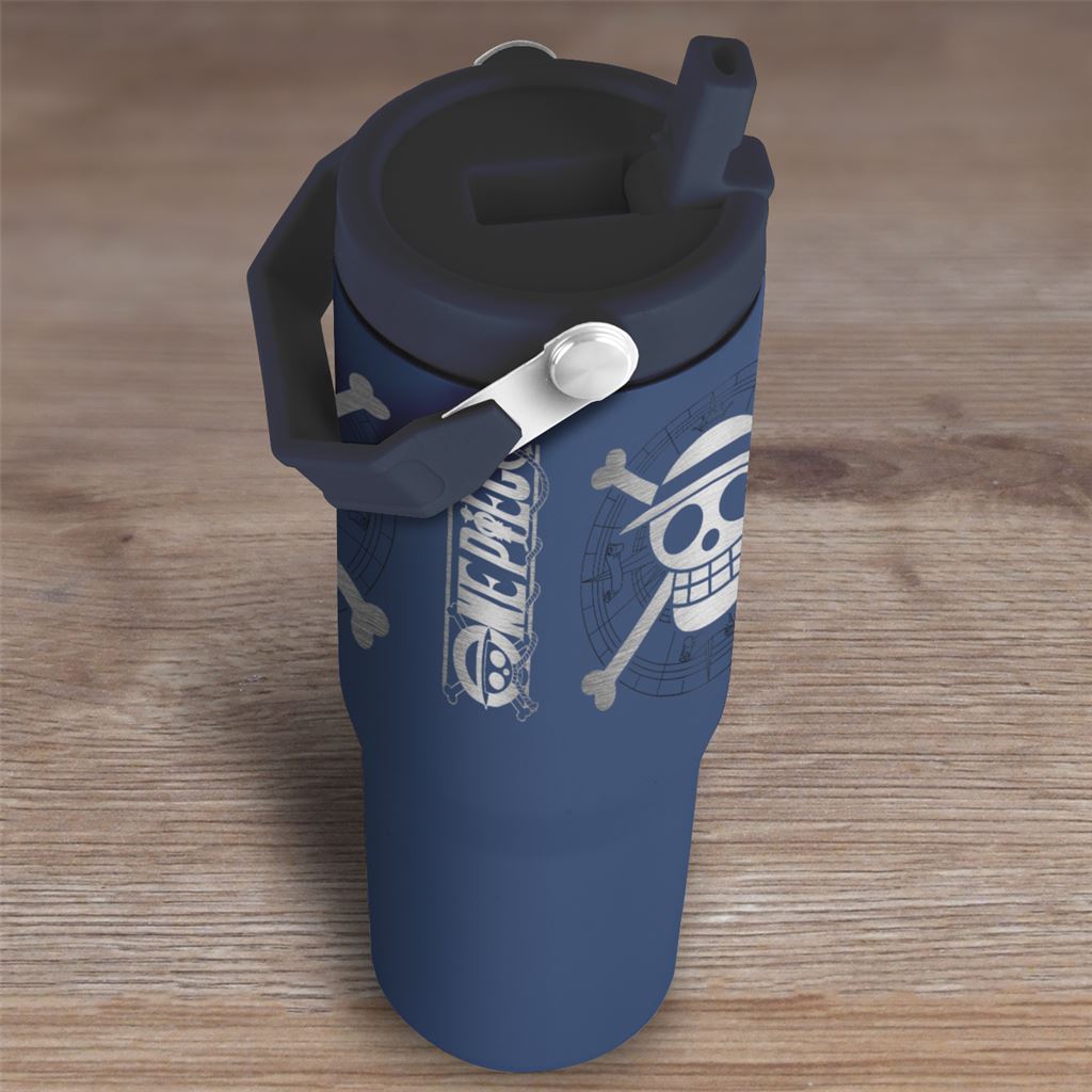 One Piece - Straw Hat Pirate Icon - Iso juomapullo (tumbler)