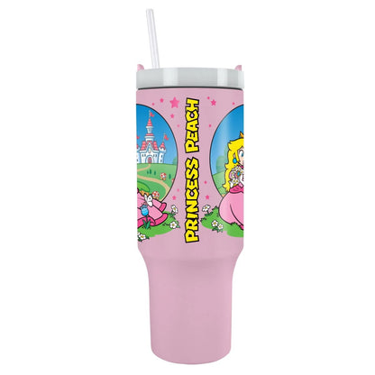 Super Mario - Princess Peach - Isokokoinen termosmuki/matkamuki (n. 1200 ml)
