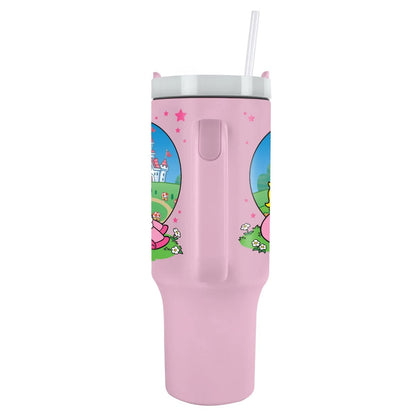 Super Mario - Princess Peach - Isokokoinen termosmuki/matkamuki (n. 1200 ml)