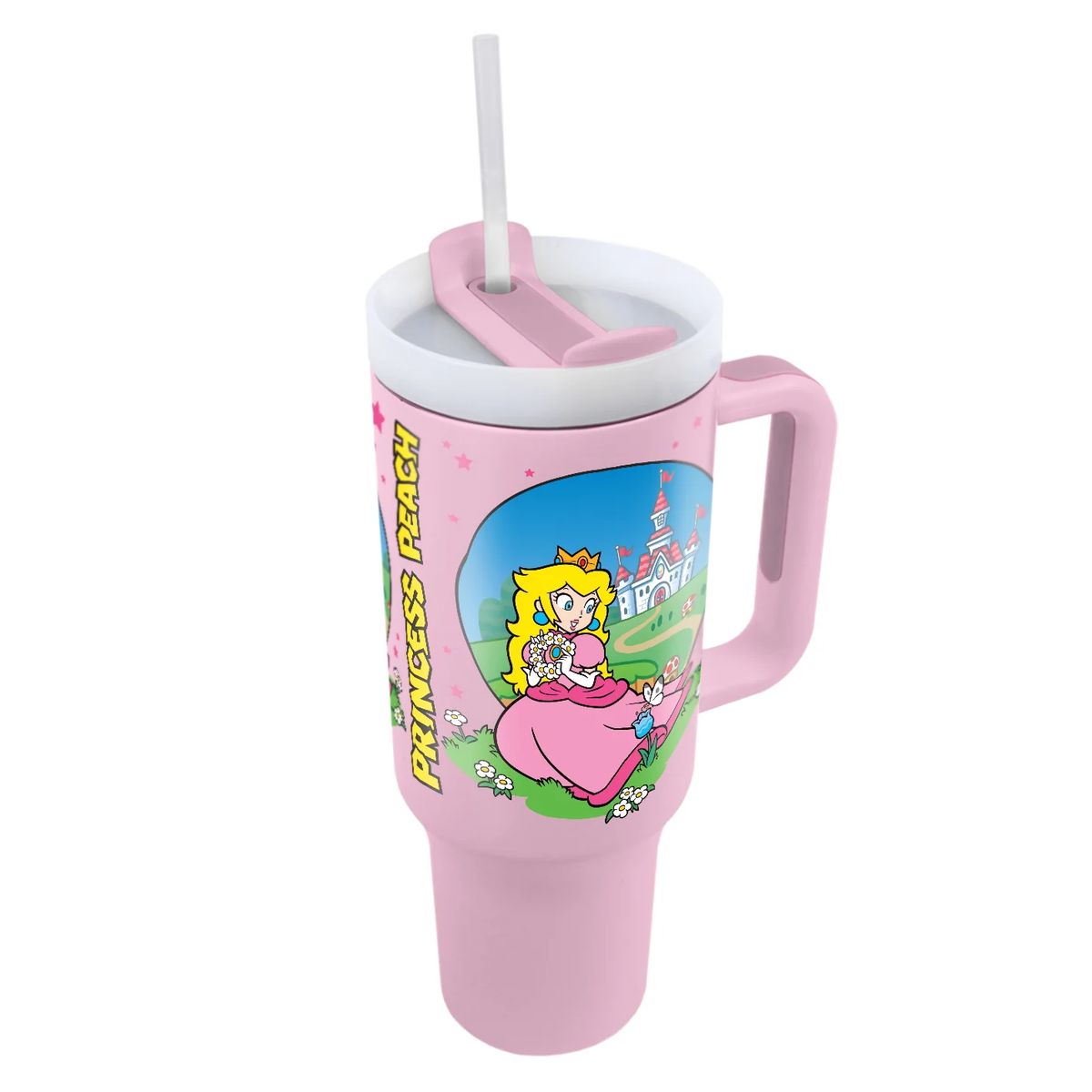 Super Mario - Princess Peach - Isokokoinen termosmuki/matkamuki (n. 1200 ml)
