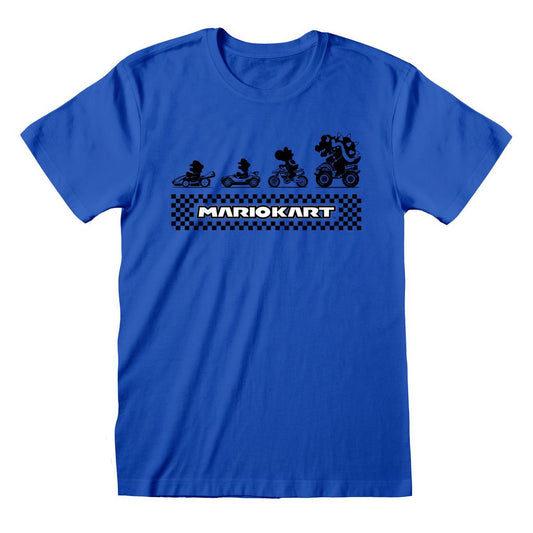 Super Mario - Mario Kart Silhouettes - T-paita