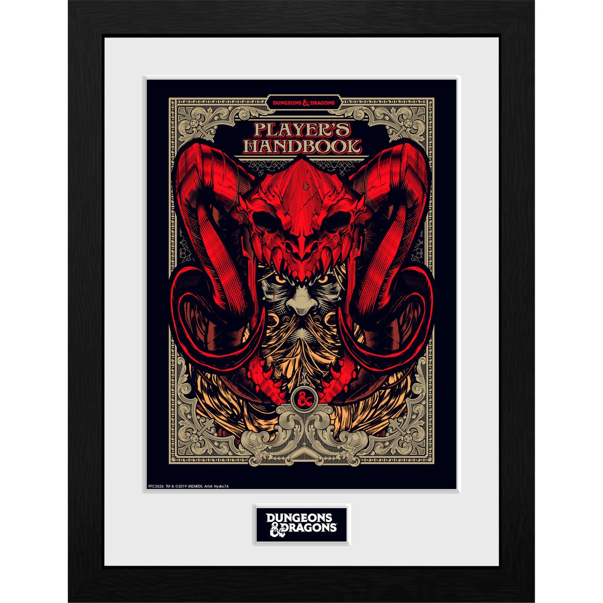 Dungeons & Dragons - Players Handbook - Kehystetty taidejuliste