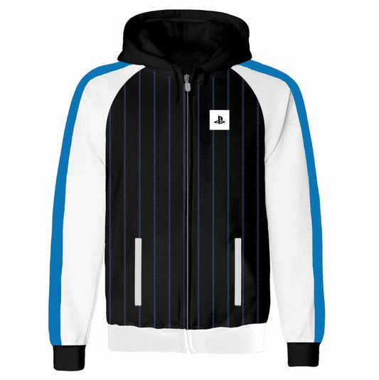 Playstation - Striped Logo - Vetoketjuhuppari