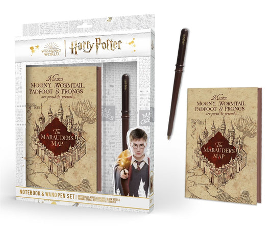 Harry Potter - Marauder's Map - Muistikirja & kuulakärkikynä