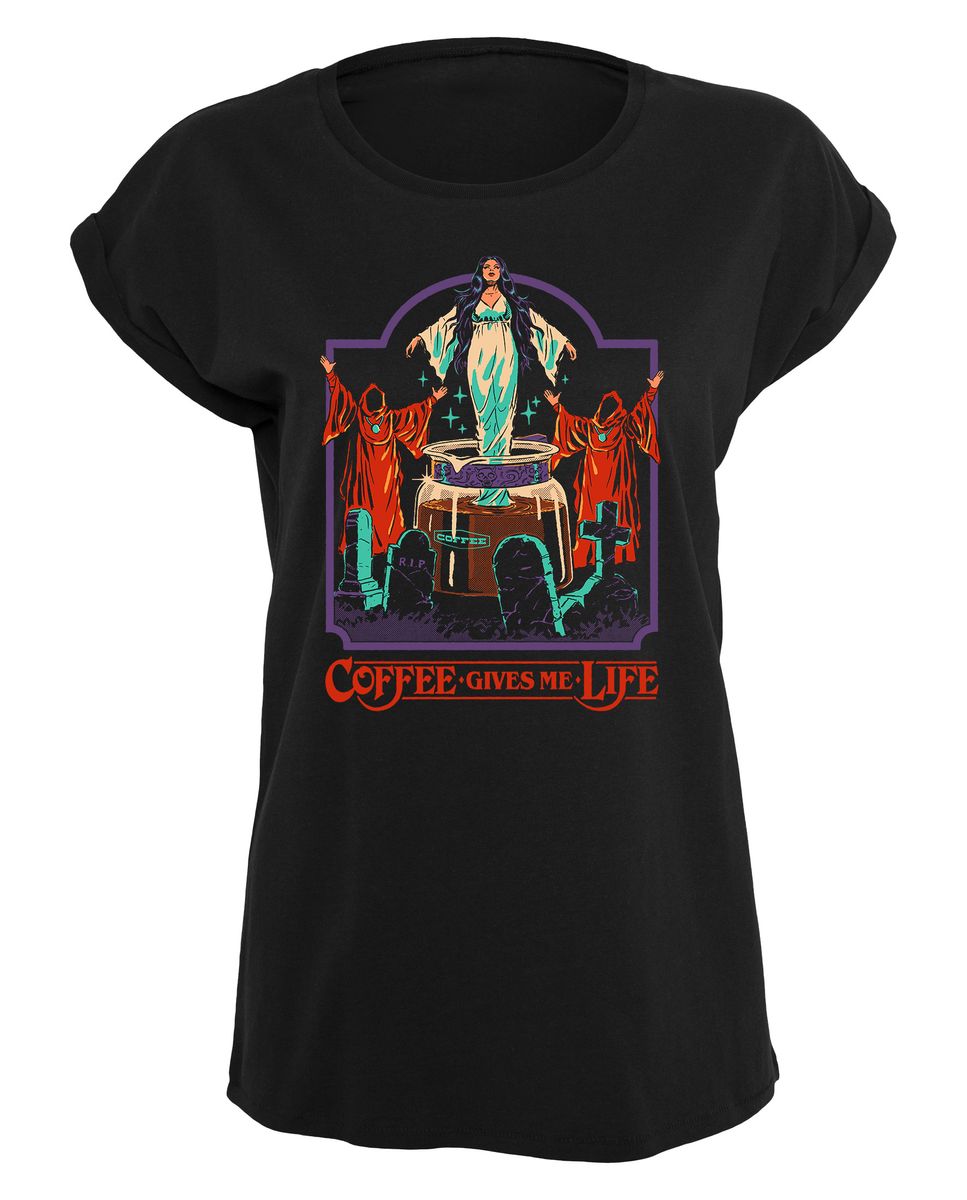 Steven Rhodes - Coffee Gives Me Life - Naisten T-paita