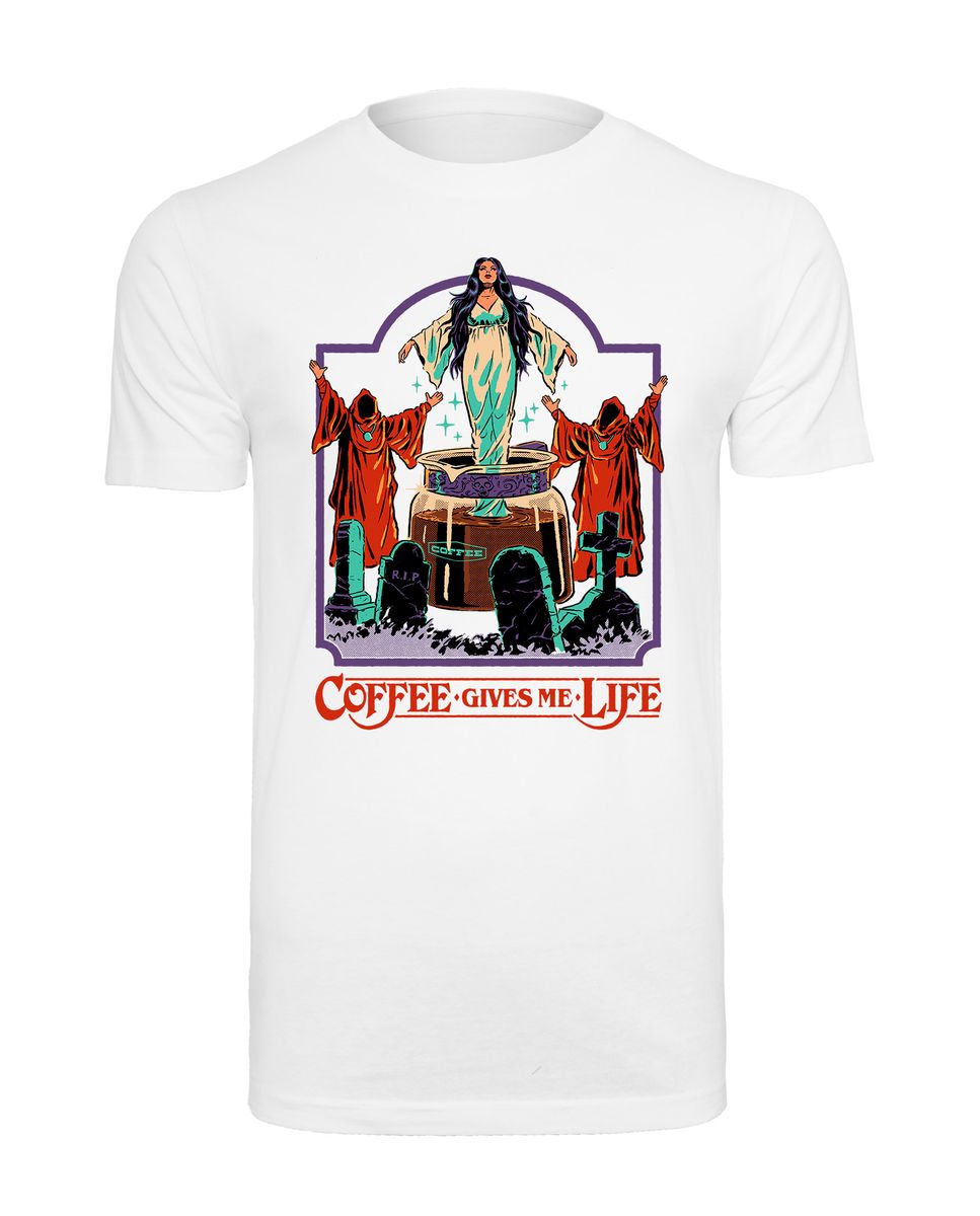 Steven Rhodes - Coffee Gives Me Life - T-paita