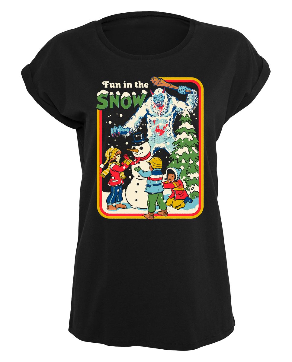 Steven Rhodes - Fun in the Snow - Naisten T-paita
