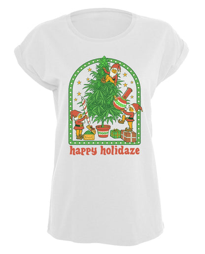 Steven Rhodes - Happy Holidaze - Naisten T-paita