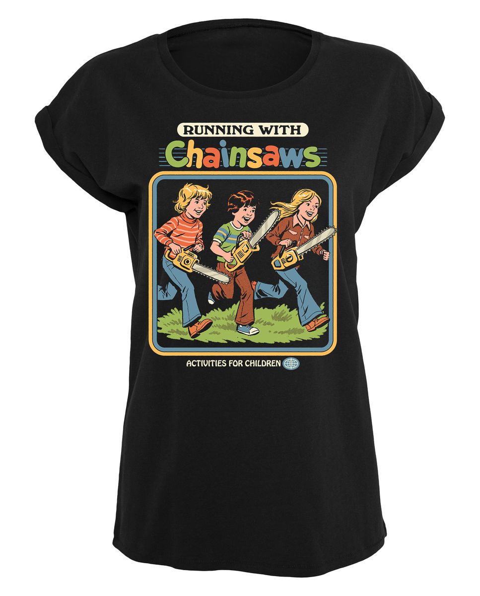 Steven Rhodes - Running with Chainsaws - Naisten T-paita