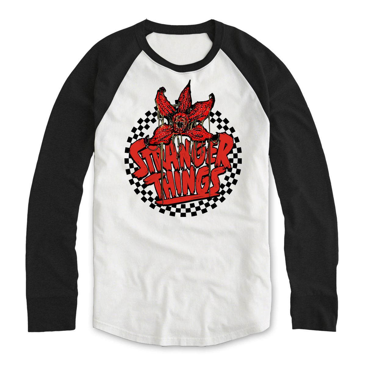 Stranger Things - Checkered Circle Ls - Pitkähihainen paita
