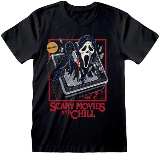 Steven Rhodes x Ghostface - Scary Movies and Chill - T-paita