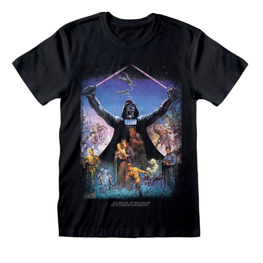 Star Wars - Darth Vader Light Saber Poster - T-paita