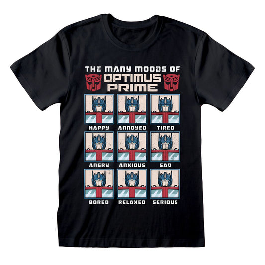 Transformers - Many Moods of Optimus Prime - T-paita
