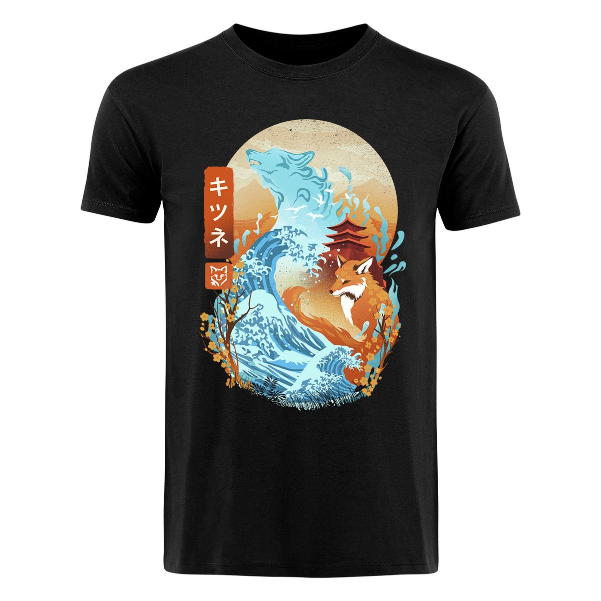 Dan Fajardo - Great Wave Fox - T-paita