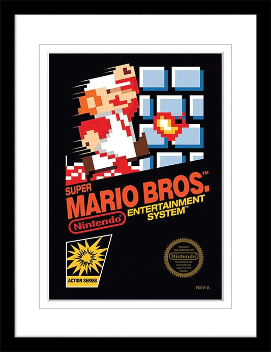 Super Mario - Super Mario Bros. - Kehystetty taidejuliste