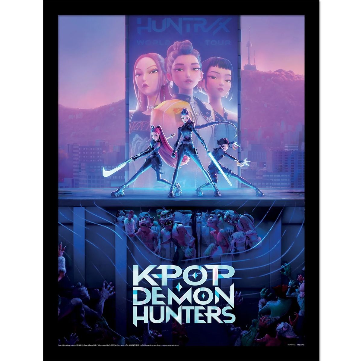KPop Demon Hunters - Key Art - Kehystetty taidejuliste